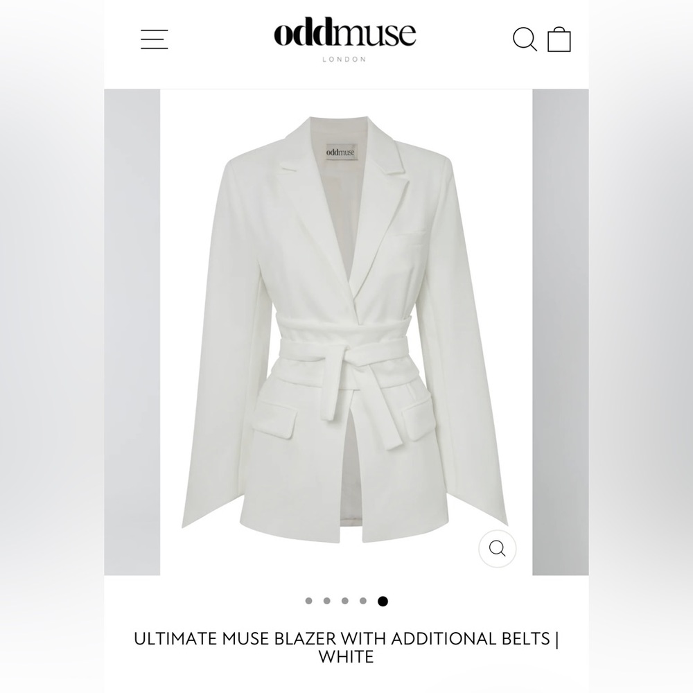 Odd Muse Blazer in White